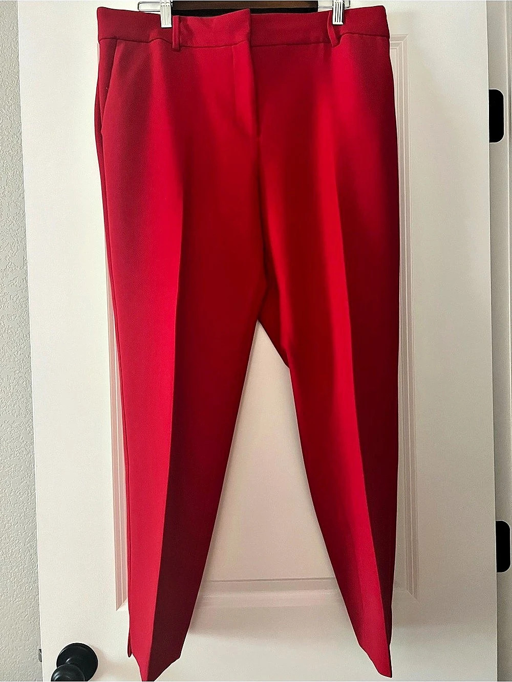 Talbots Hampshire Ankle Pants in Red Size 16